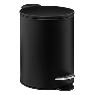 Poubelle métal soft close 3L "Colorama" noir