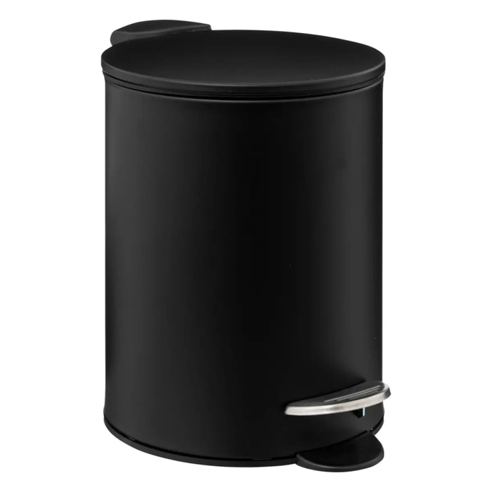 Poubelle métal soft close 3L "Colorama" noir