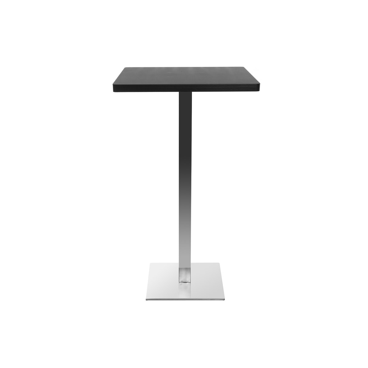 Table de bar design carrée noire L60 cm JORY