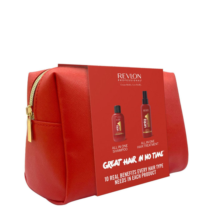 Uniqone™ - Coffret Shampoing 100ml et Masque en Spray Sans Rinçage 150ml