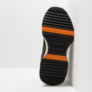 Zapatillas 1781 MULTI LEATHER BLACK-ORANGE/TURIN color Black-orange