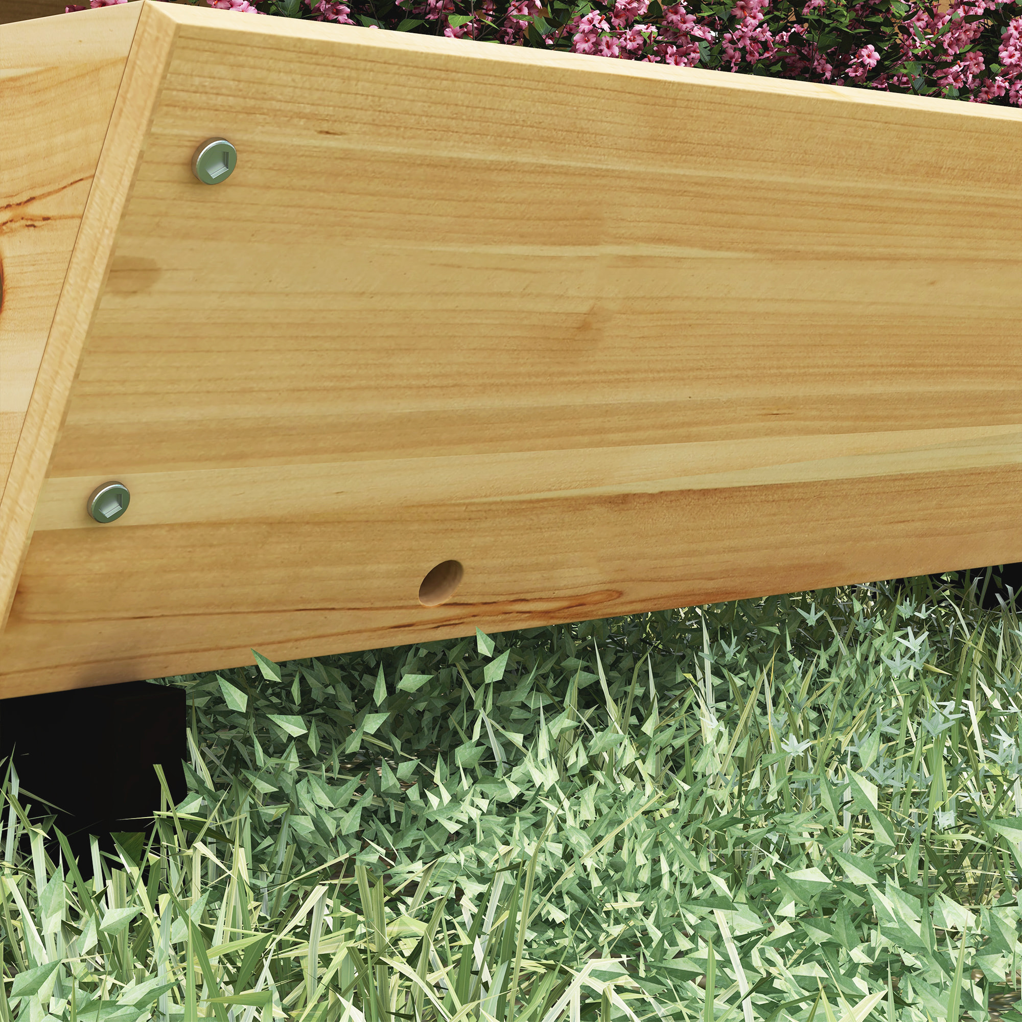 Jardinière escalier 5 bacs design - dim. 75L x 78lx 77H cm - bois sapin pré-huilé noir