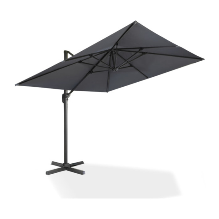 Parasol Sombra 360° carré avec housse de protection