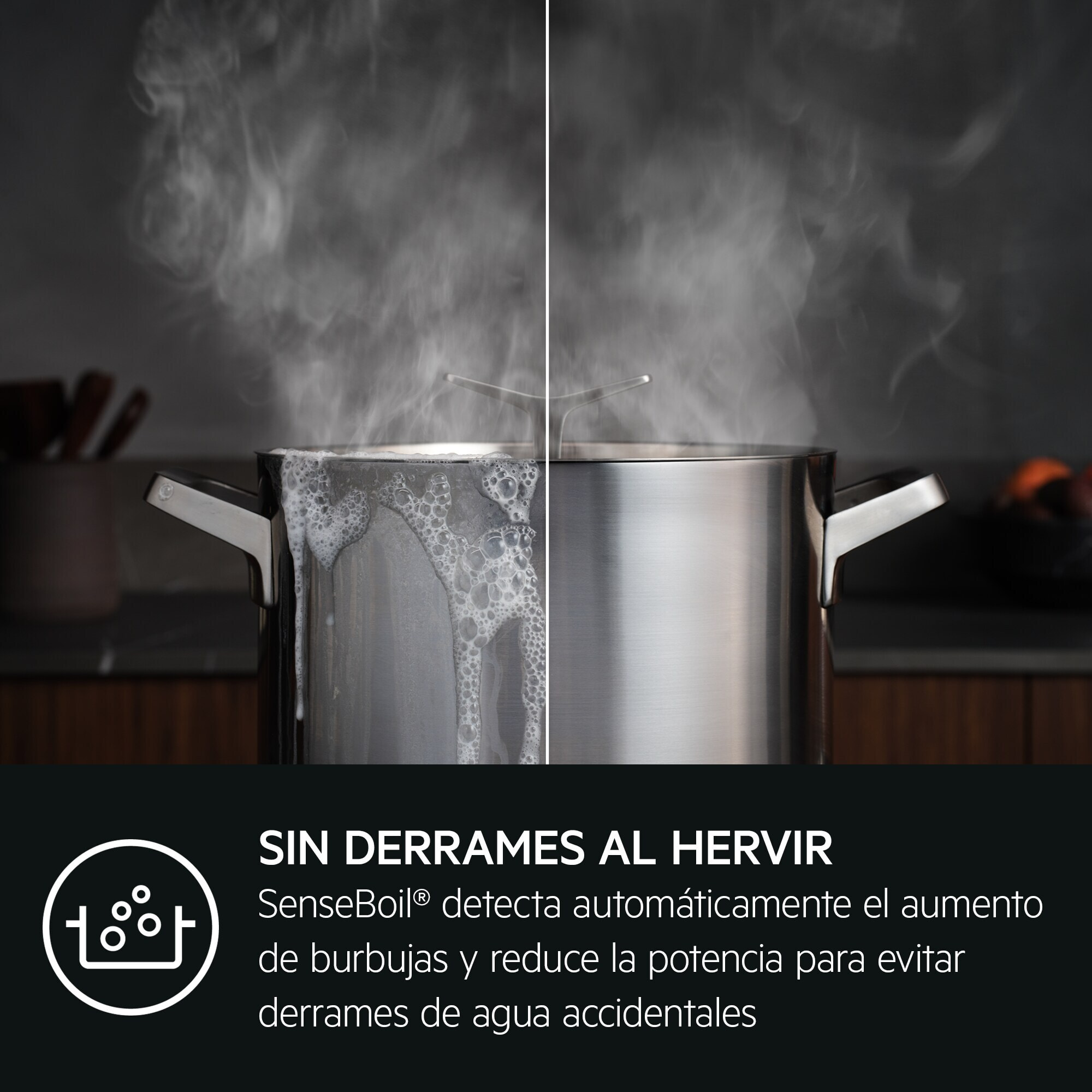 AEG Placa de inducción SaphirMatt® Serie 7000 Sense de 60 cm TI63IQ10IZ