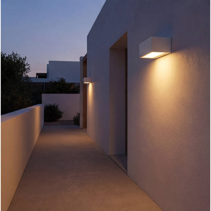 LEDS C4 Aplique Ip44 Nemesis Aluminium 70*170Mm R7S 100W Blanco 1498Lm