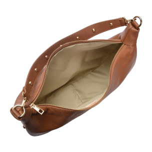Borsa a tracolla Anna Luchini Cammello