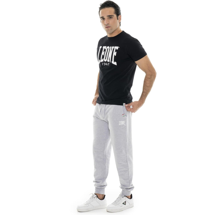 Pantalone sportivo invernale da uomo con polsino con logo piccolo 'Basic'