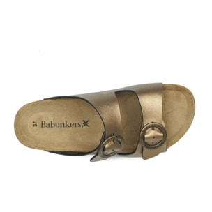 SANDALO BARCELONA BABUNKERS MARRONE