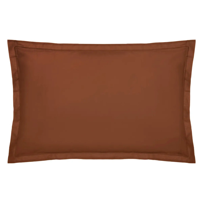 Taie d'oreiller "Carina" coton 50x70cm rose terracotta