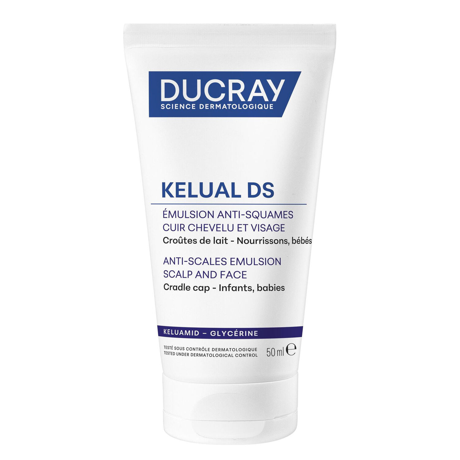 Kelual Ds - Émulsion Anti-Squames Cuir Chevelu et Visage 50 ml