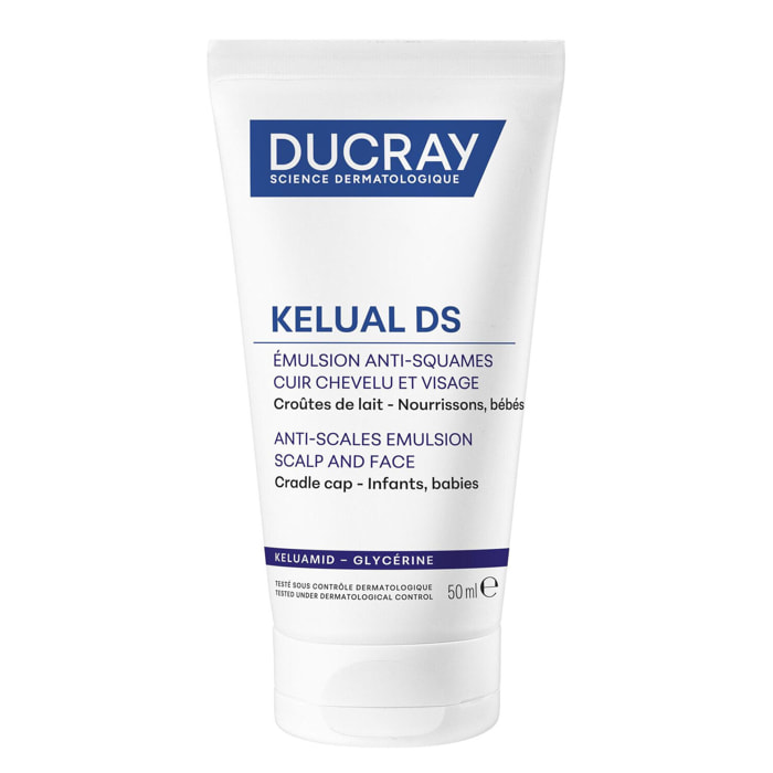 Kelual Ds - Émulsion Anti-Squames Cuir Chevelu et Visage 50 ml