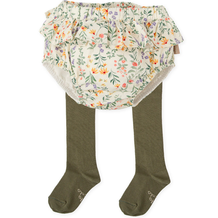 PANTALON BOMBACHO Y LEOTARDOS MOSTAZA - Mostaza