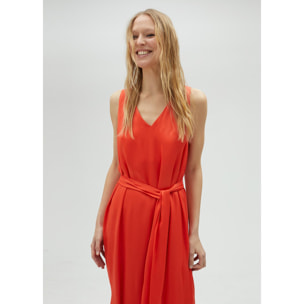 Vestito midi con spalline