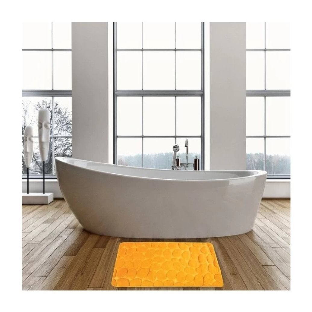 MSV Tapis de bain  Microfibre PEBBLE 40x60cm Safran