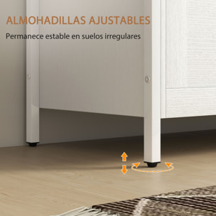 Baúl de Almacenaje para Dormitorio 95 L Banco de Almacenaje con Tapa Bisagra de Seguridad para Pasillo Salón 80x40x50 cm Blanco Veteado