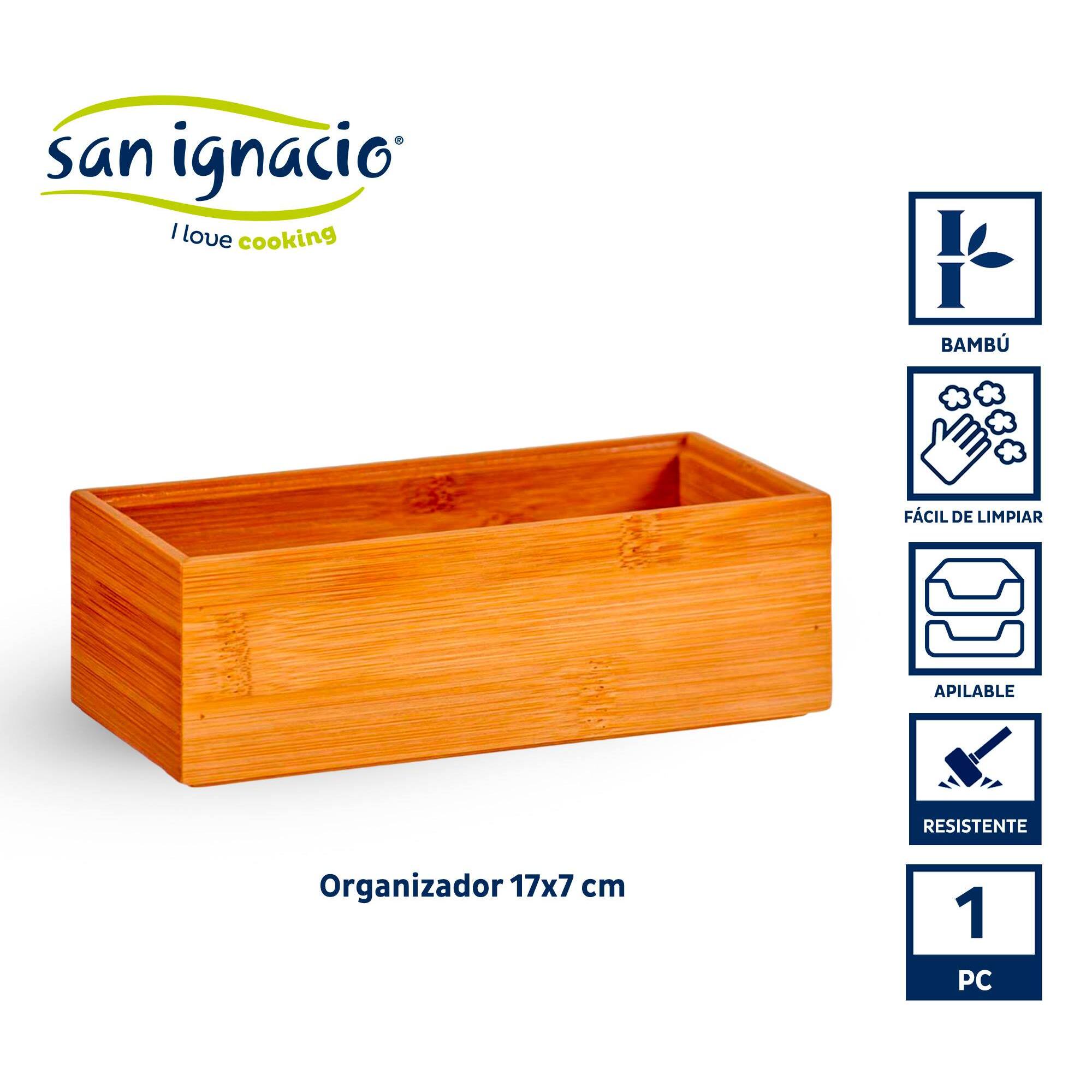 Organizador bambu apilable 15x7cm colección kinvara