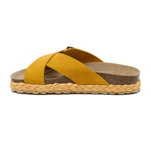 SANDALO CON ZEPPA BILLOWY GIALLO