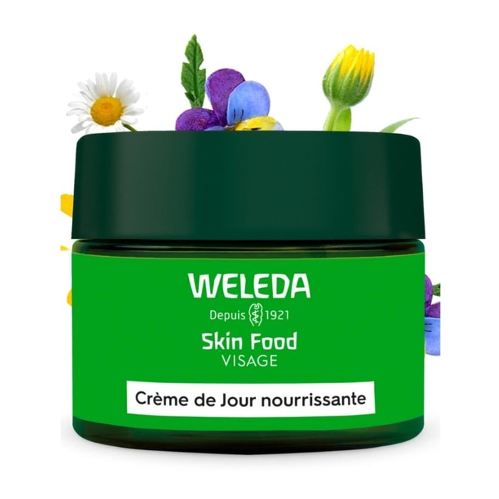 WELEDA - Skin Food Crème de Jour nourrissante - Pour les peaux sèches - Hydrate immédiatement et nourrit instantanément  - Natrue* - Vegan*** - 40 ml