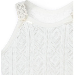 Body bebé tirantes finos perlé lazos