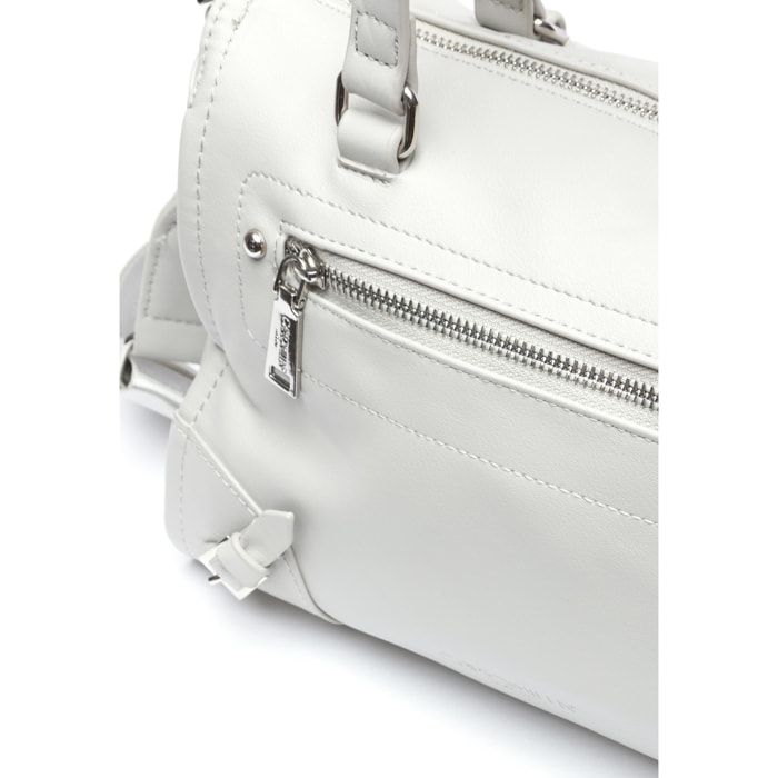 Camomilla - Borsa a bauletto BESYL in Acrilica, bianco (28.5 X 13 X 22 cm)
