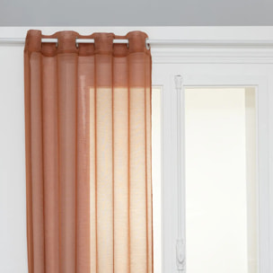 Voilage "Moly" 135x240cm rose terracotta