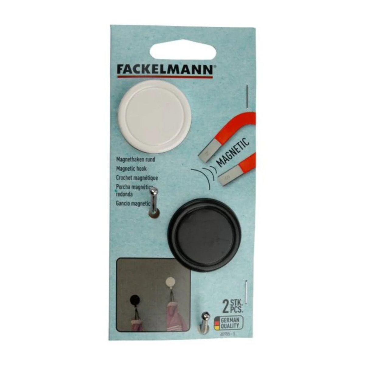 Lot de 4 crochets inox pour ustensiles de cuisine Fackelmann Tecno