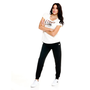 T-shirt da donna con logo Leone Basic