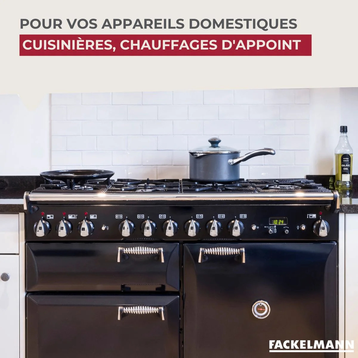 Détendeur butane avec limitateur de débit Fackelmann