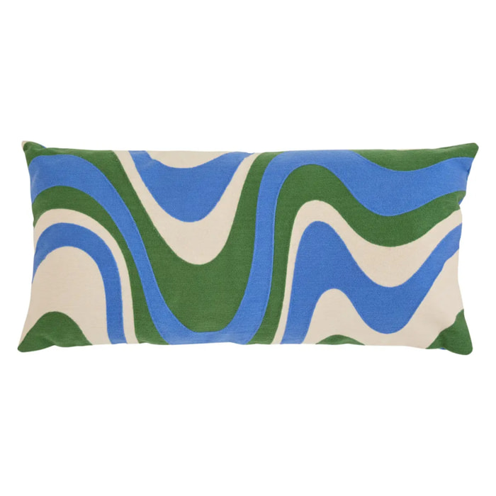 Coussin Hary bleu 75x35cm