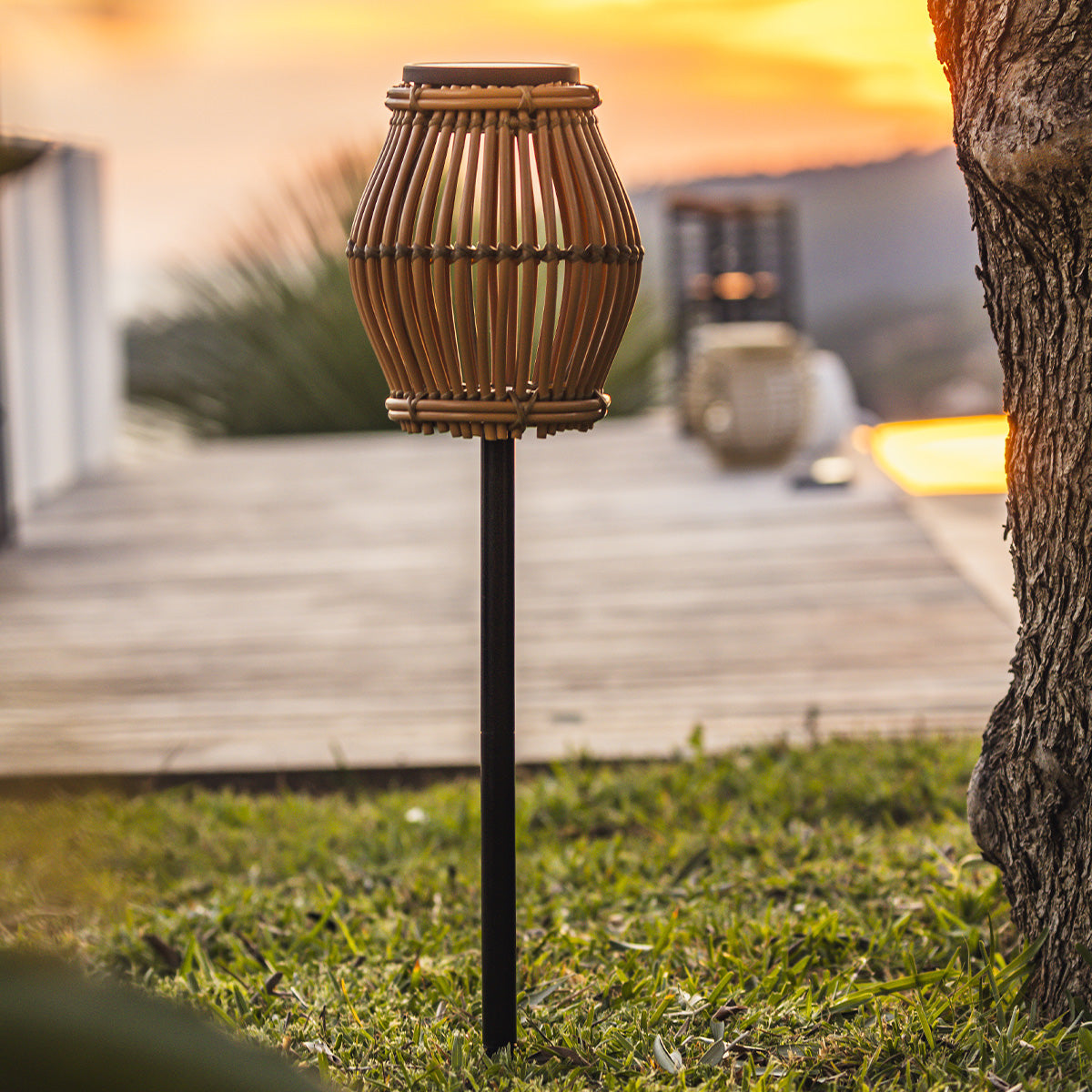 Balise solaire à piquer SILVINA H70CM