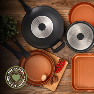 Sartén grill antiadherente Ø28cm Bronze San Ignacio