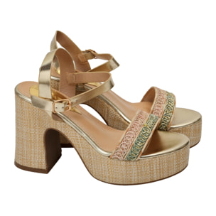 Sandali cinturino - tacco 11,0 cm - plateaux 4,0 cm