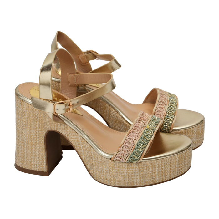 Sandali cinturino - tacco 11,0 cm - plateaux 4,0 cm