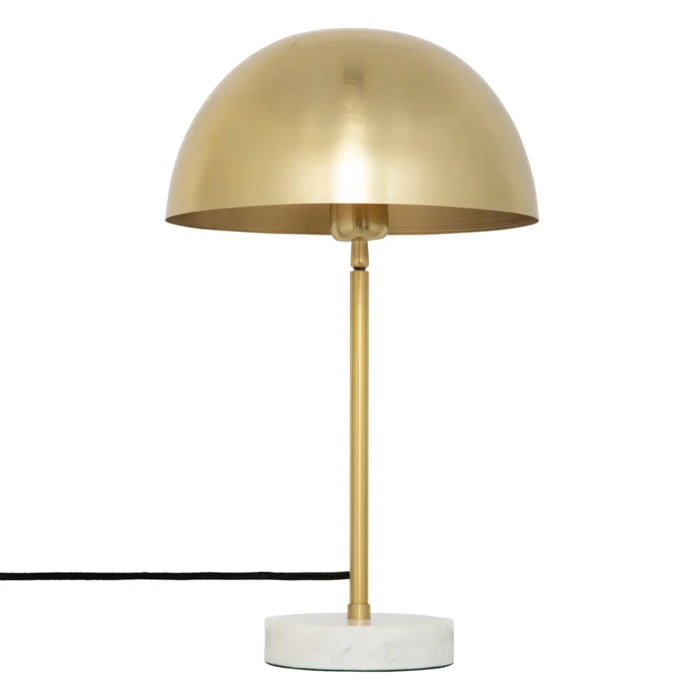 Lampe "Lilio" - métal et marbre - doré - H46 cm