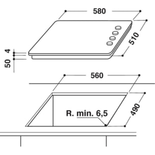 Table vitrocéramique WHIRLPOOL AKM903NE