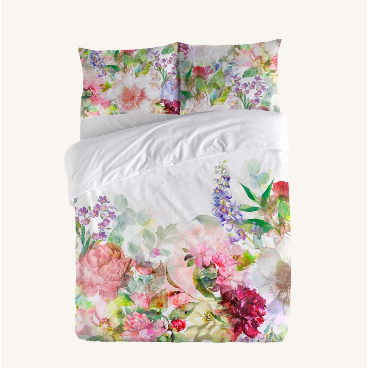 Housse de couette PEONY ROSE 100% coton 79 cm/2