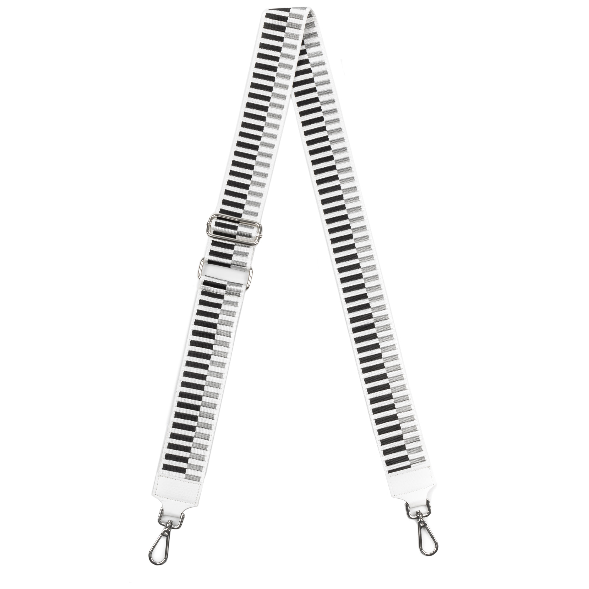 Amato cinturino universale per borse donna. Pelle autentica Dollaro combinata con tessuto.