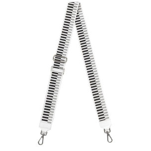 Amato cinturino universale per borse donna. Pelle autentica Dollaro combinata con tessuto.