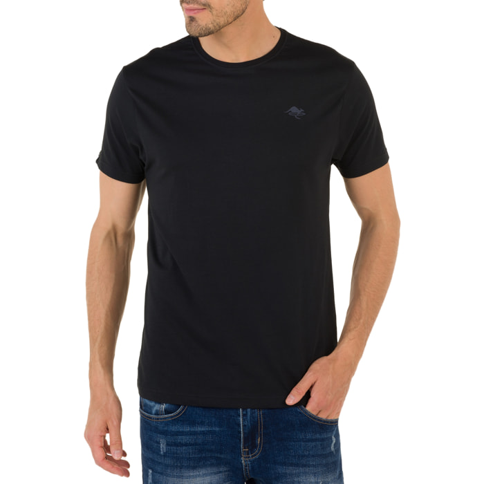 T-shirt in cotone 150 gr Hot Buttered Lizard Colore Nero