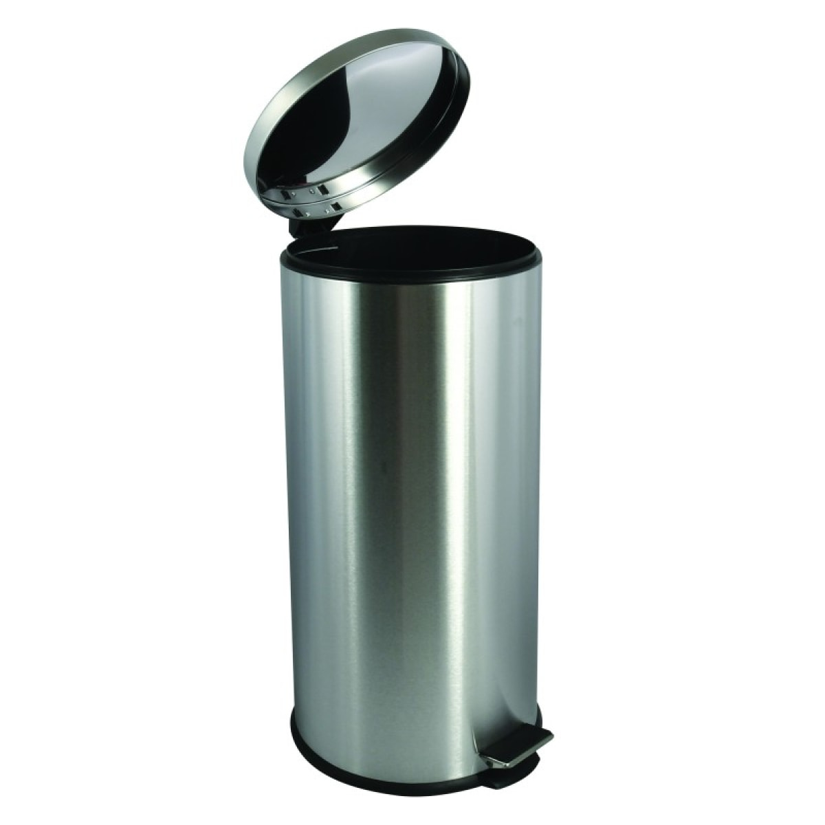 Poubelle à pédale de cuisine Inox 30L Gris MSV