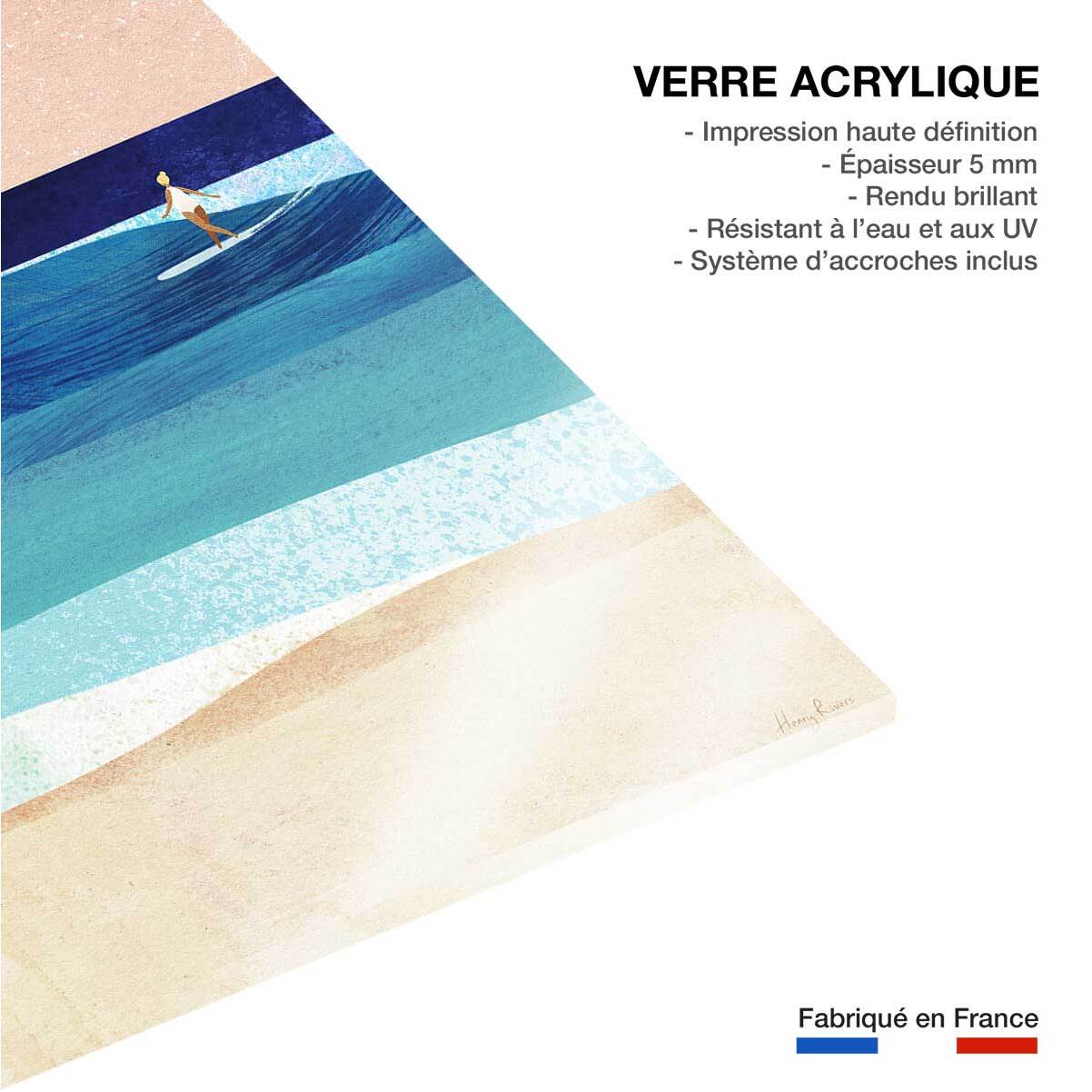 Tableau de surf droite parfaite  Tableau plexiglas