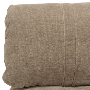 ANGELE - Chauffeuse 1 place multi-position en tissu couleur taupe