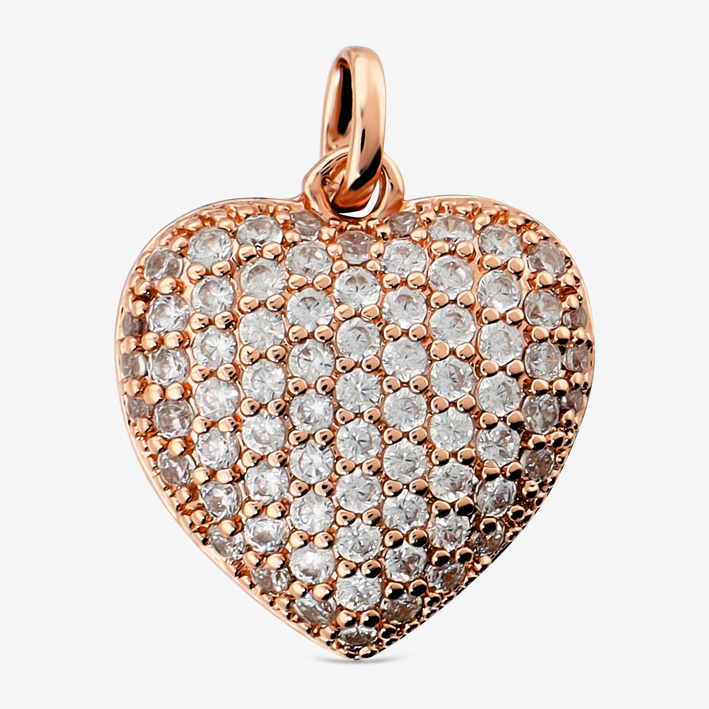 Ciondolo Cuore in Pavé di Cubic Zirconia