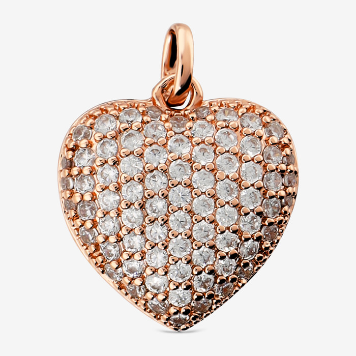 Ciondolo Cuore in Pavé di Cubic Zirconia