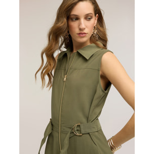 Motivi - Mono largo con bolsillos cargo - Verde militare