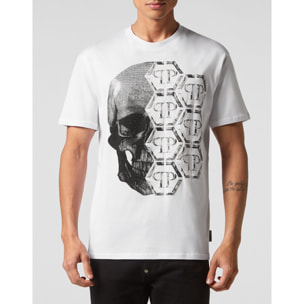 PHILIPP PLEIN T-Shirt Round Neck SKULL AND PLEIN