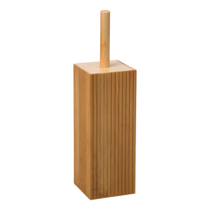 Pot et brosse wc en bambou - Naturel