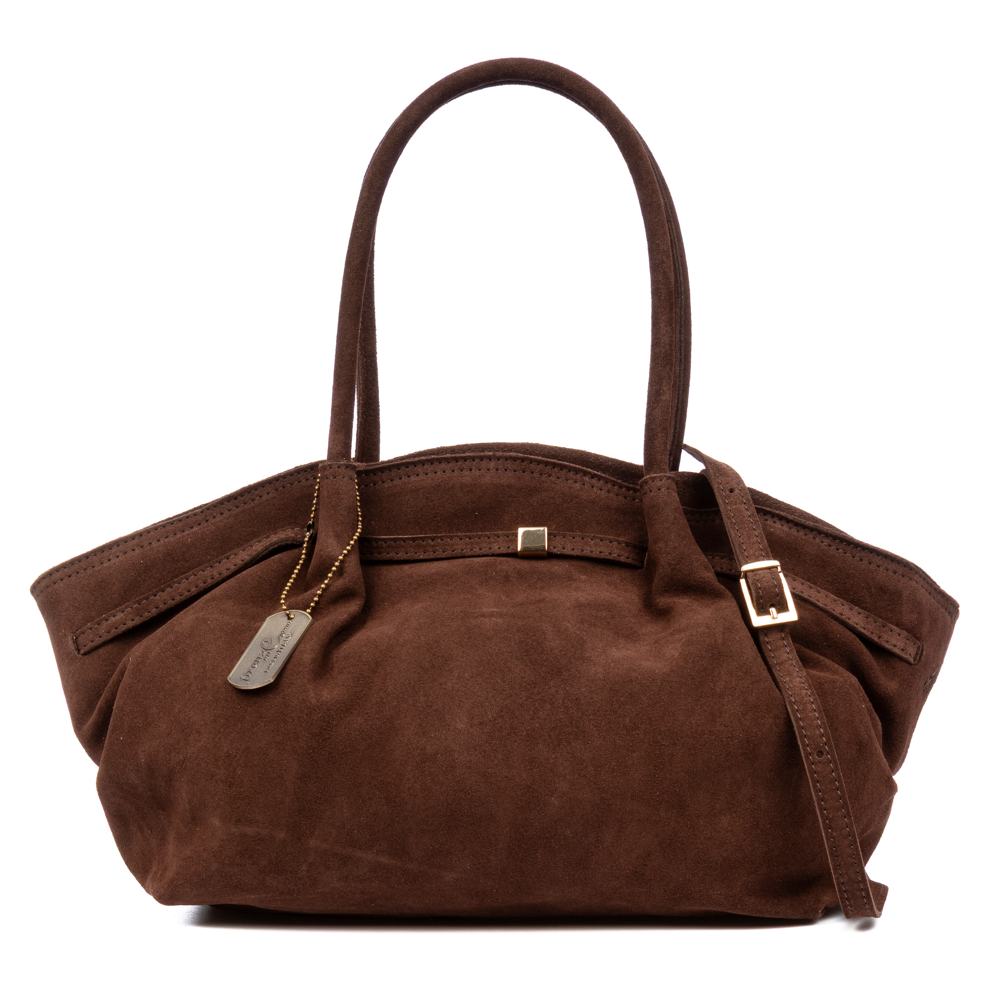 Baradili bolso de hombro mujer. Piel auténtica gamuza.