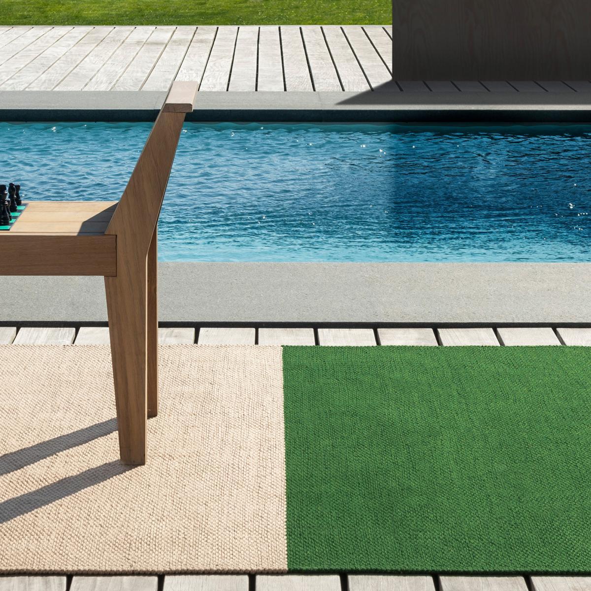 Tapis extérieur kilim fait main en PET SUBLIX