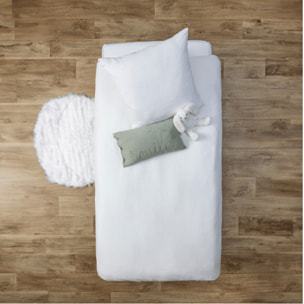 Parure de lit enfant en gaze de coton - Blanc